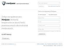 Tablet Screenshot of beta.medpass.pl